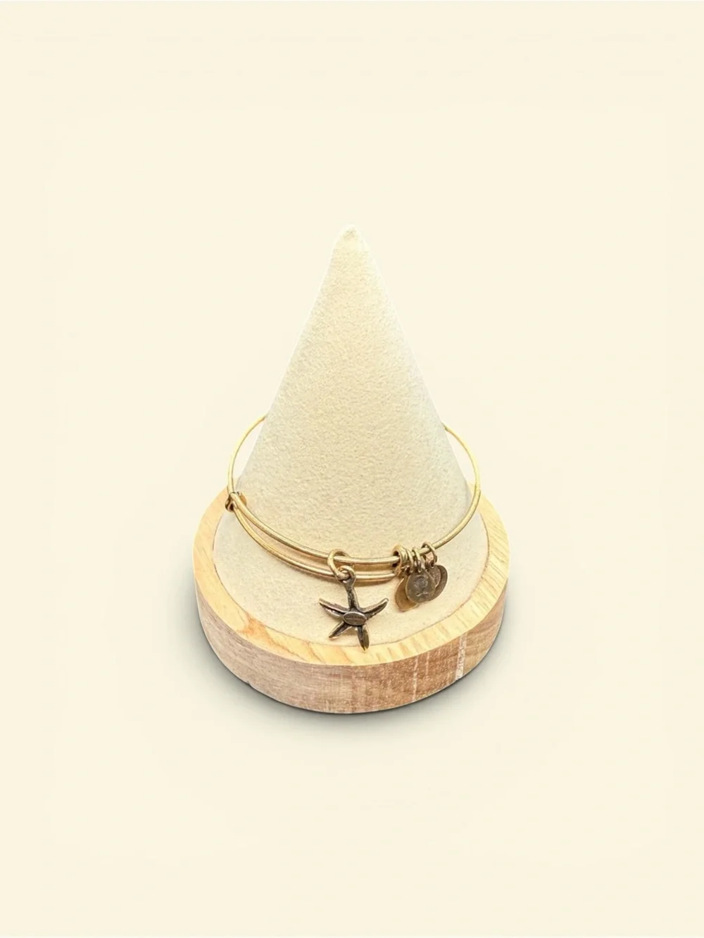 Alex and Ani Gold Starfish Charm Bangle Bracelet